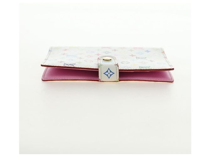 LOUIS VUITTON Monogram Multicolor Agenda PM Cover White R21074 LV Auth 190110M Bianco - vista 4