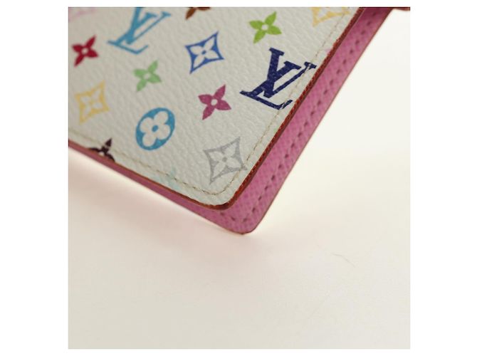 LOUIS VUITTON Monogram Multicolor Agenda PM Cover White R21074 LV Auth 190110M Bianco - vista 9