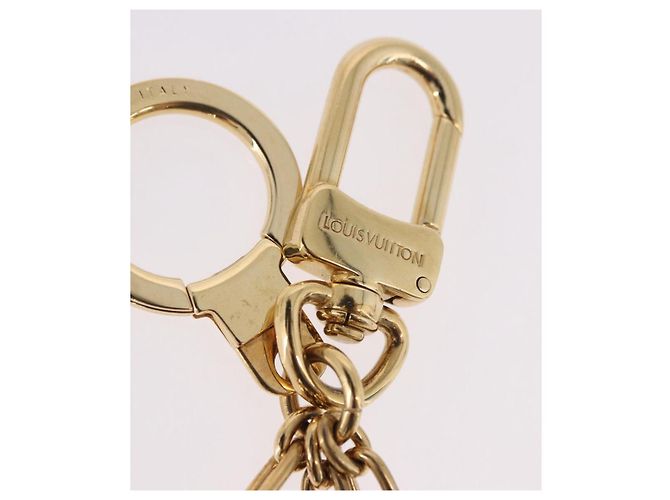 LOUIS VUITTON Porte Cles Kaduna Gold Tone Red M60074 LV Auth 191539M Rot - Ansicht 7