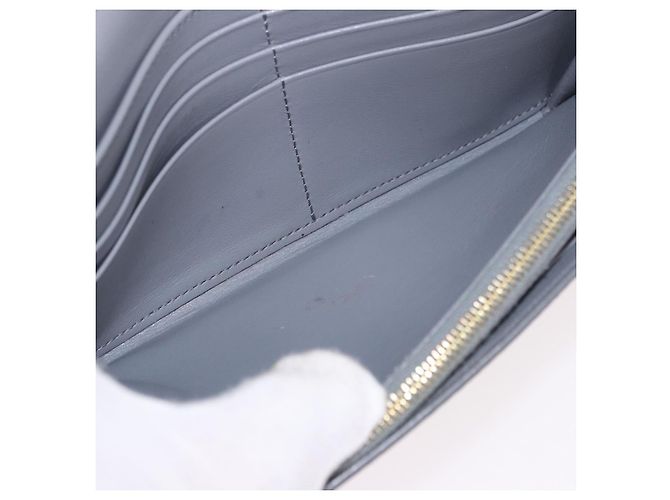 Céline CELINE Long Wallet Leder Grau Gold Auth bs35988A Braun Golden - Ansicht 16