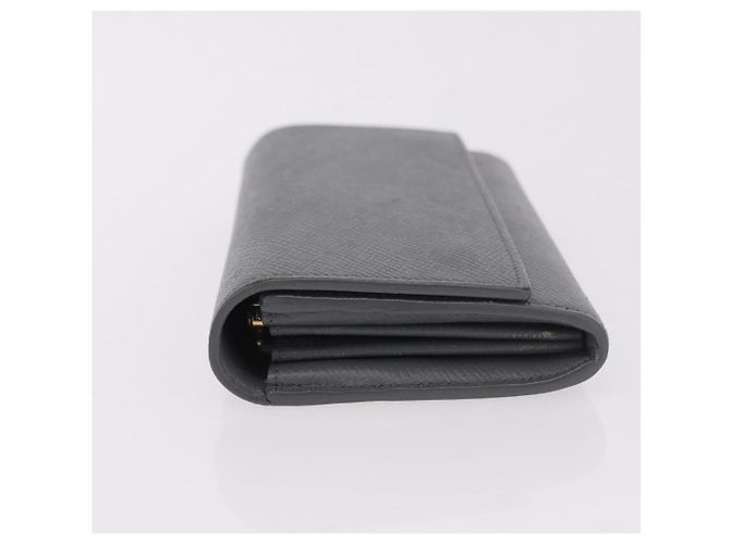 Céline CELINE Long Wallet Leder Grau Gold Auth bs35988A Braun Golden - Ansicht 5