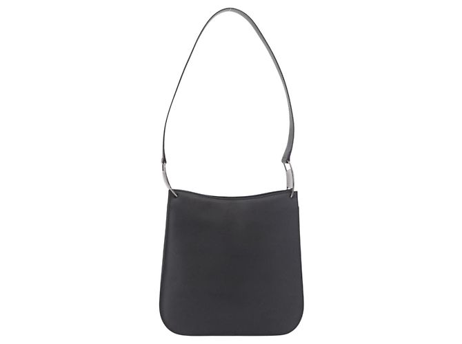 Borsa a tracolla Salvatore Ferragamo vernice nero argento Auth ka5122A - vista 2