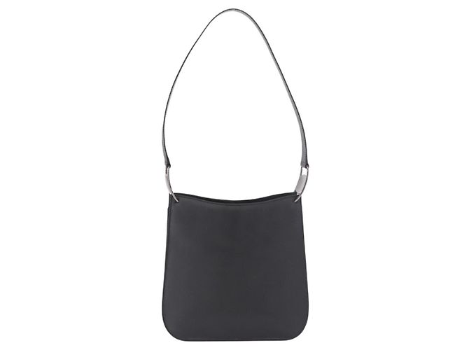 Borsa a tracolla Salvatore Ferragamo vernice nero argento Auth ka5122A - vista 3