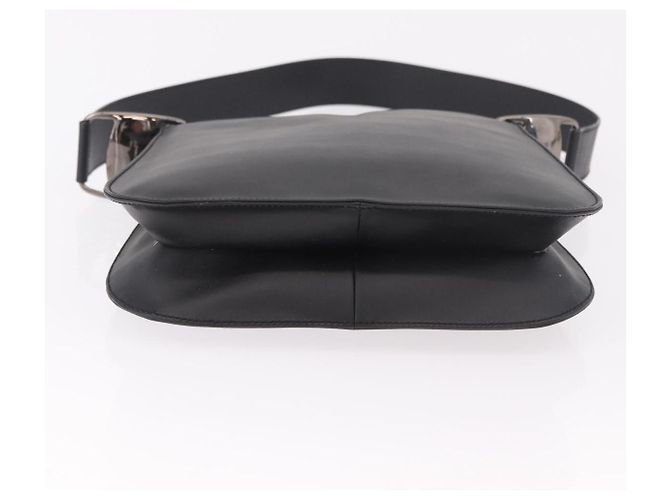 Borsa a tracolla Salvatore Ferragamo vernice nero argento Auth ka5122A - vista 9