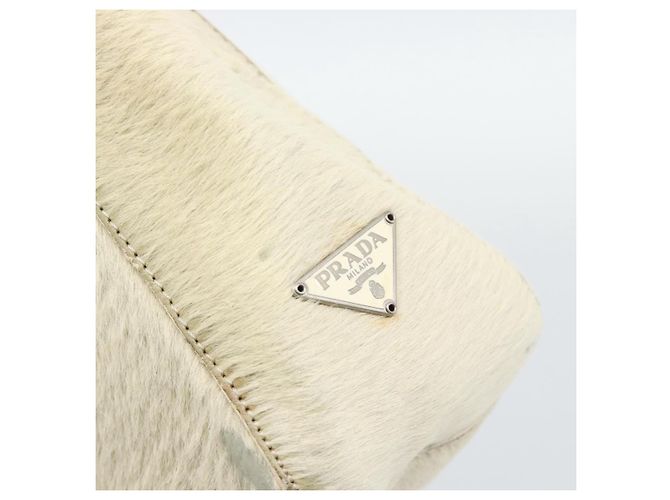 Borsa PRADA in pelle Harako Beige Autentica ka5203 - vista 15