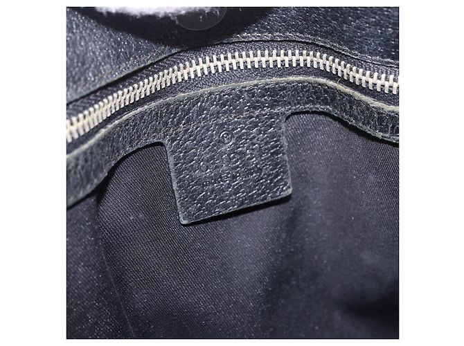 Borsa GUCCI GG Canvas Nera Oro 153024 Auth 186680 Nero D'oro - vista 14