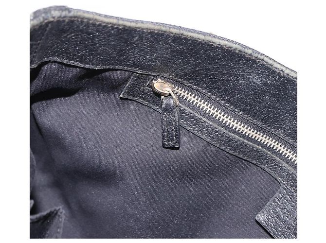 Borsa GUCCI GG Canvas Nera Oro 153024 Auth 186680 Nero D'oro - vista 18