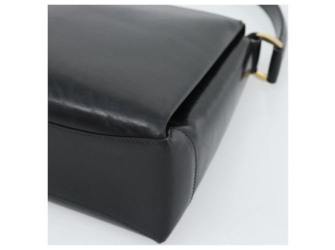Borsa GUCCI in pelle nera e oro 001 085 1368 Auth 191025 Nero D'oro - vista 12