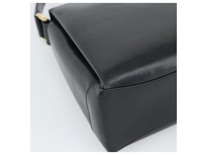 Borsa GUCCI in pelle nera e oro 001 085 1368 Auth 191025 Nero D'oro - vista 13