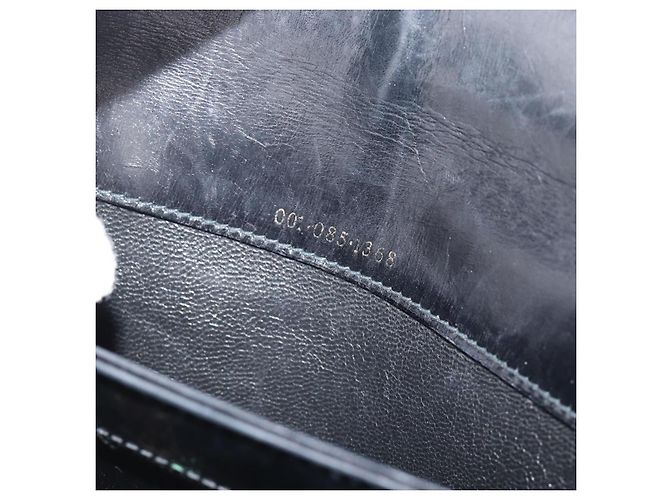 Borsa GUCCI in pelle nera e oro 001 085 1368 Auth 191025 Nero D'oro - vista 23