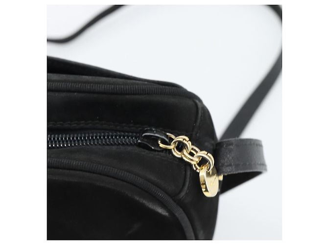 Borsa a tracolla Salvatore Ferragamo Vala in scamosciato nero e oro Auth BA13991 D'oro - vista 14