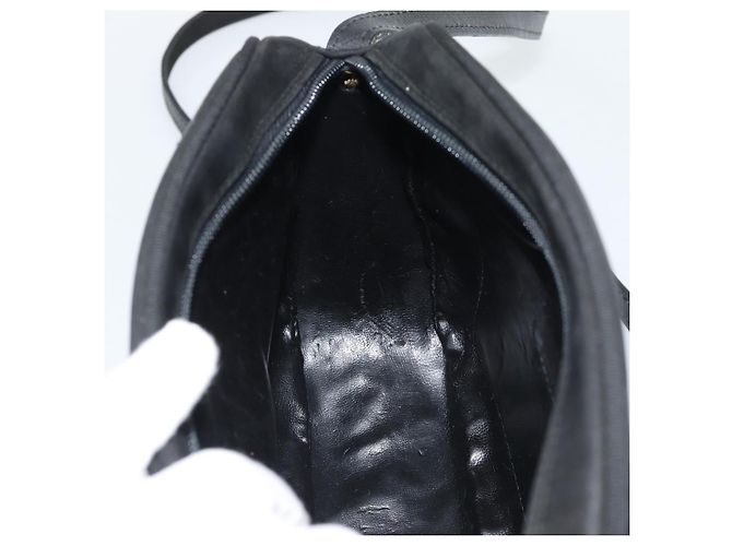 Borsa a tracolla Salvatore Ferragamo Vala in scamosciato nero e oro Auth BA13991 D'oro - vista 18