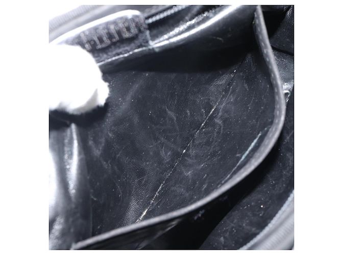 Borsa a tracolla Salvatore Ferragamo Vala in scamosciato nero e oro Auth BA13991 D'oro - vista 19