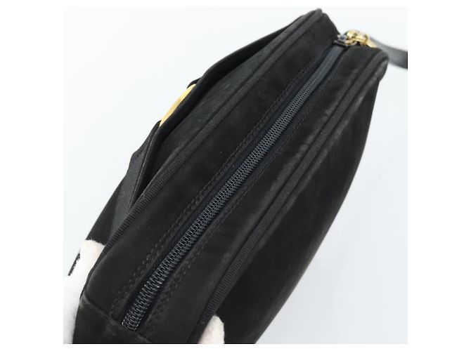 Borsa a tracolla Salvatore Ferragamo Vala in scamosciato nero e oro Auth BA13991 D'oro - vista 6