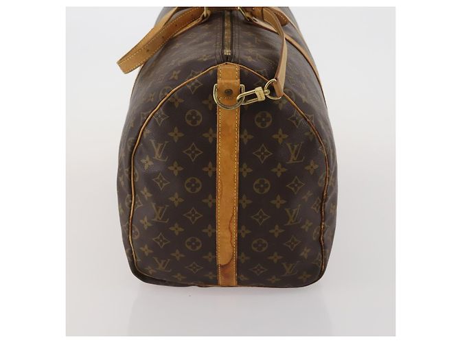 LOUIS VUITTON Monogram Keepall Bandouliere 55 Borsa Boston M41414 LV Auth bs35765 Monogramma - vista 4