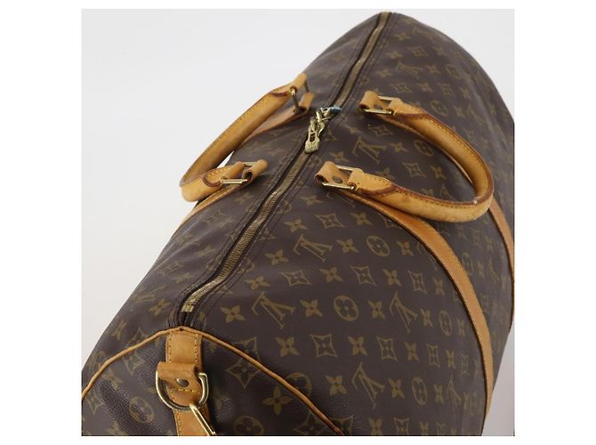 LOUIS VUITTON Monogram Keepall Bandouliere 55 Borsa Boston M41414 LV Auth bs35765 Monogramma - vista 6