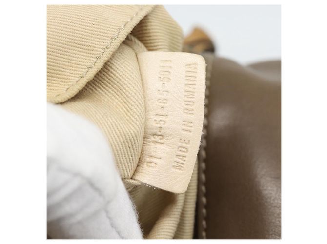 Chloé Borsa a Spalla Chloe in Pelle Marrone Oro Auth BA14006 D'oro - vista 21