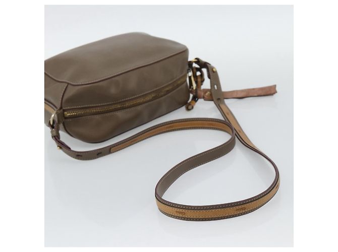 Chloé Borsa a Spalla Chloe in Pelle Marrone Oro Auth BA14006 D'oro - vista 7