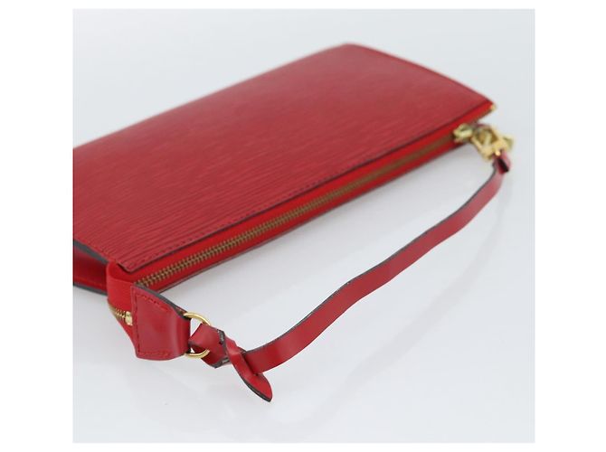 LOUIS VUITTON Epi Pochette Accessoires Pochette Rossa M52947 LV Auth 187289A - vista 7