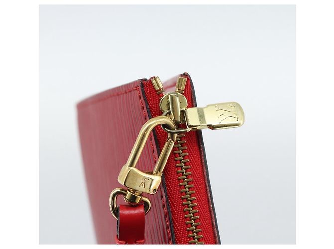LOUIS VUITTON Epi Pochette Accessoires Pochette Rossa M52947 LV Auth 187289A - vista 9