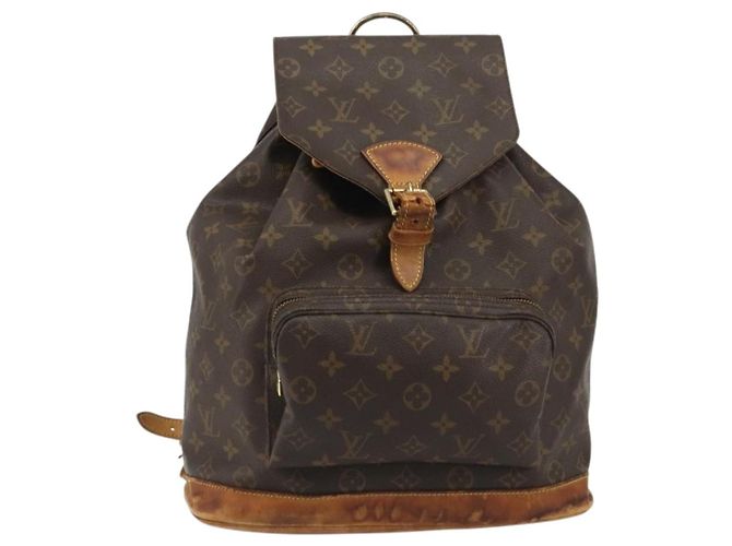 Zaino LOUIS VUITTON Monogram Montsouris GM M51135 LV Auth 189603 Monogramma - vista 13