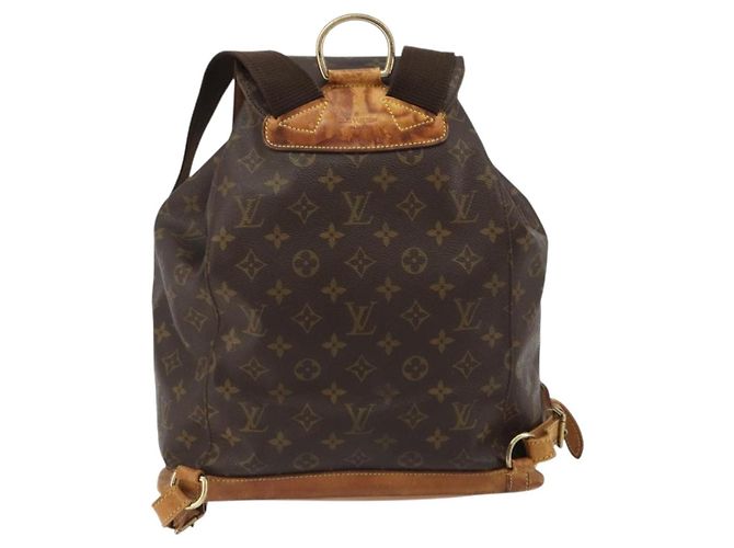 Zaino LOUIS VUITTON Monogram Montsouris GM M51135 LV Auth 189603 Monogramma - vista 2