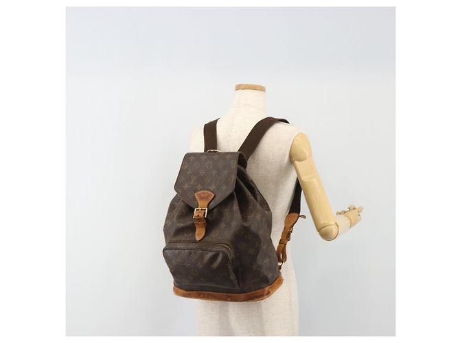 Zaino LOUIS VUITTON Monogram Montsouris GM M51135 LV Auth 189603 Monogramma - vista 29