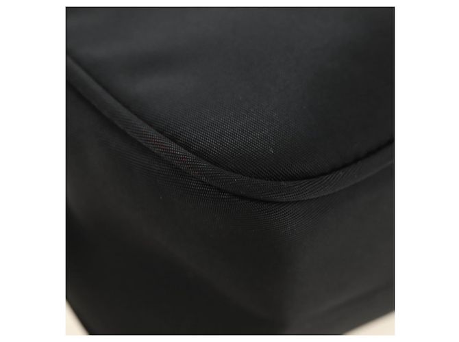 Pochette PRADA in nylon nero con dettagli argento Auth 191316V - vista 10