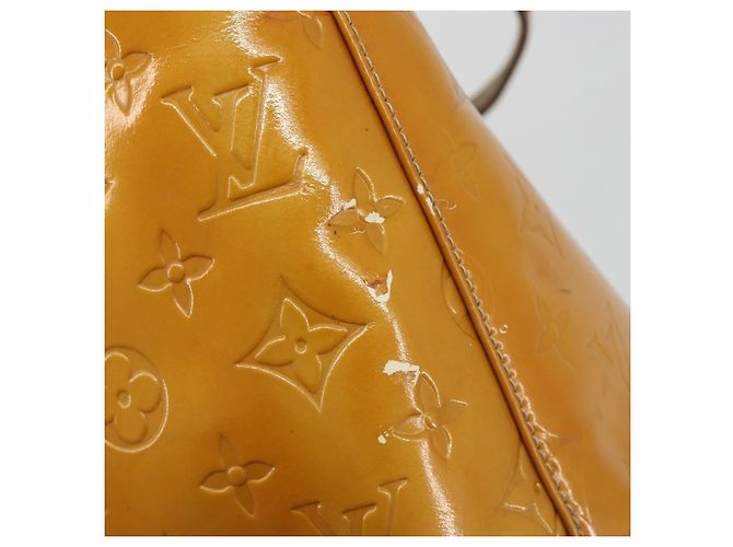 LOUIS VUITTON Borsa Monogram Vernis Houston Beige M91004 LV Auth BA13970 - vista 10