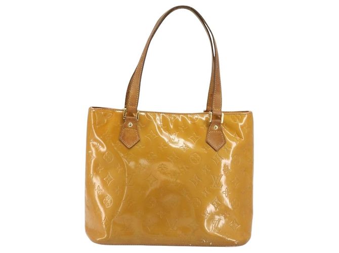LOUIS VUITTON Borsa Monogram Vernis Houston Beige M91004 LV Auth BA13970 - vista 13