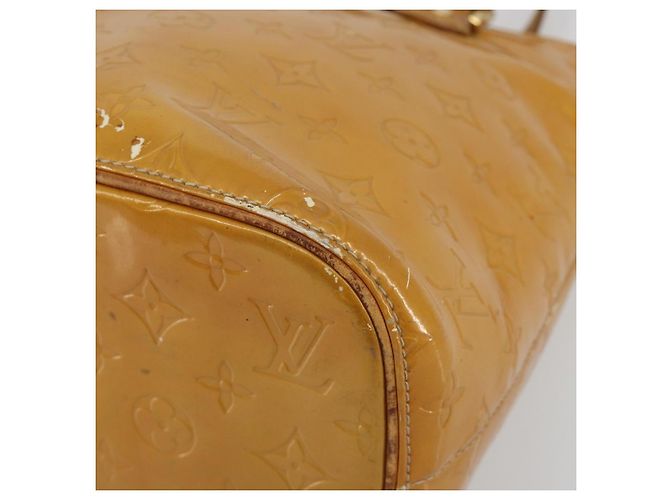 LOUIS VUITTON Borsa Monogram Vernis Houston Beige M91004 LV Auth BA13970 - vista 15
