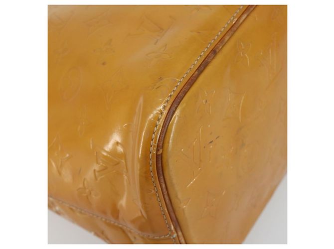 LOUIS VUITTON Borsa Monogram Vernis Houston Beige M91004 LV Auth BA13970 - vista 16