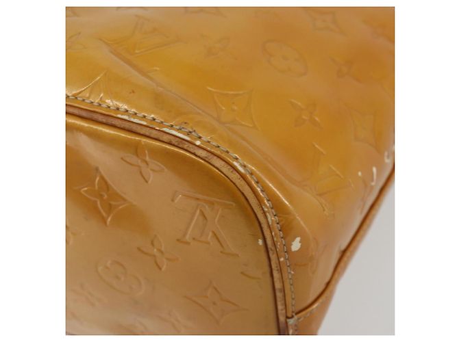 LOUIS VUITTON Borsa Monogram Vernis Houston Beige M91004 LV Auth BA13970 - vista 17