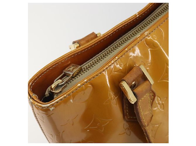 LOUIS VUITTON Borsa Monogram Vernis Houston Beige M91004 LV Auth BA13970 - vista 19