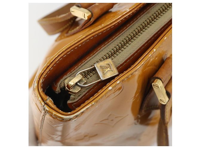 LOUIS VUITTON Borsa Monogram Vernis Houston Beige M91004 LV Auth BA13970 - vista 20