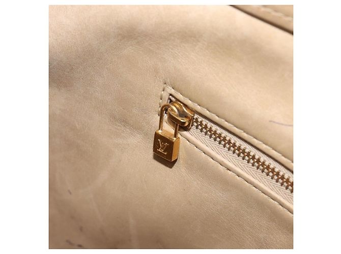 LOUIS VUITTON Borsa Monogram Vernis Houston Beige M91004 LV Auth BA13970 - vista 24