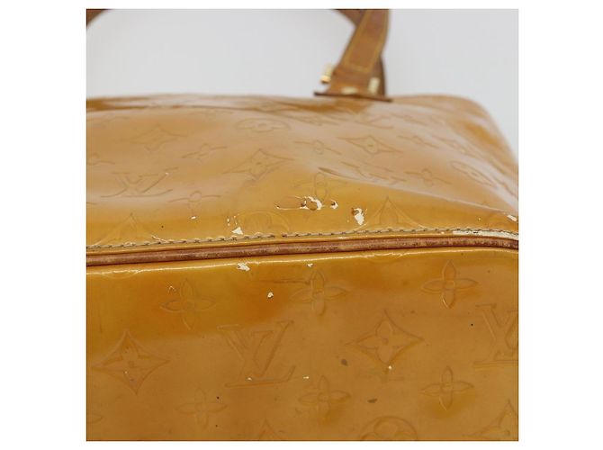 LOUIS VUITTON Borsa Monogram Vernis Houston Beige M91004 LV Auth BA13970 - vista 7