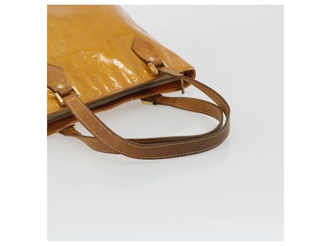 LOUIS VUITTON Borsa Monogram Vernis Houston Beige M91004 LV Auth BA13970 - vista 9