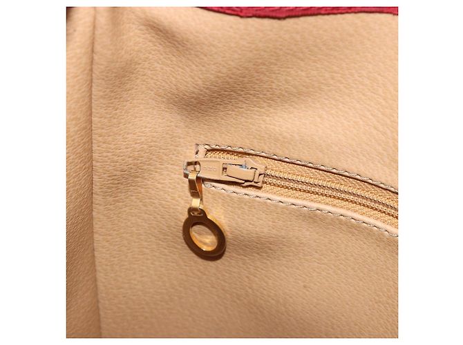 Borsa a tracolla Christian Dior Trotter Tela PVC Rosso Oro Auth 191271 D'oro - vista 20