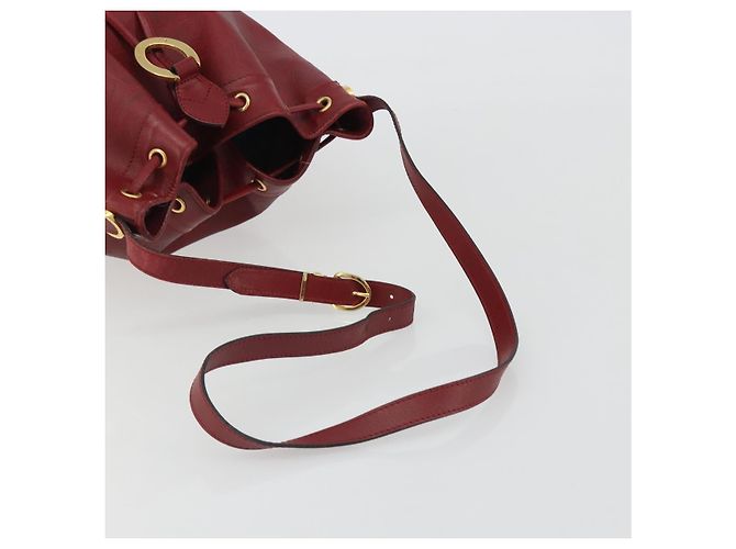 Borsa a tracolla Christian Dior Trotter Tela PVC Rosso Oro Auth 191271 D'oro - vista 7