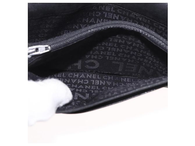 CHANEL Choco Bar Long Wallet Lamb Skin Beige CC Auth bs36033 - vista 17