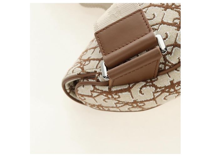 Borsa Saddle in tela Trotter Christian Dior Cactus Jack Beige Auth 190528M Argento - vista 15