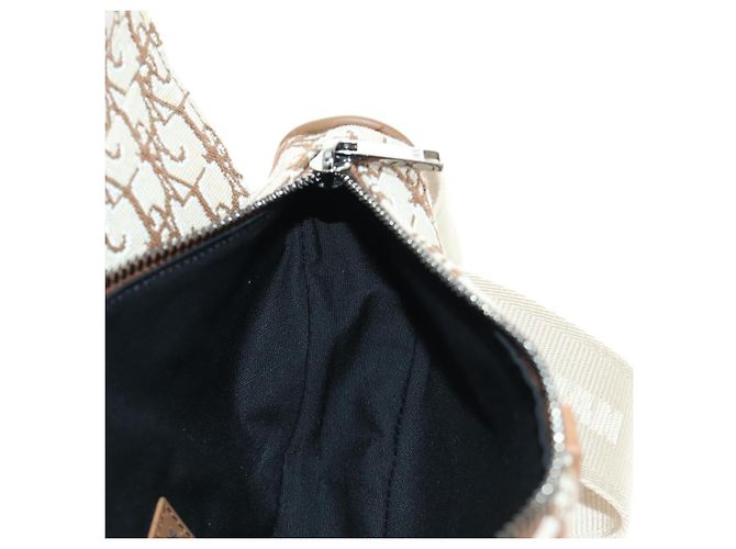 Borsa Saddle in tela Trotter Christian Dior Cactus Jack Beige Auth 190528M Argento - vista 21
