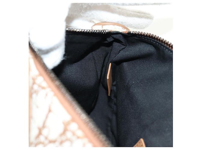 Borsa Saddle in tela Trotter Christian Dior Cactus Jack Beige Auth 190528M Argento - vista 22