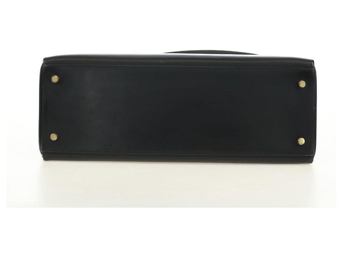 Hermès BORSA HERMES Kelly 32 in pelle Box Calf 2way Nero Oro Auth 190133SM D'oro - vista 11