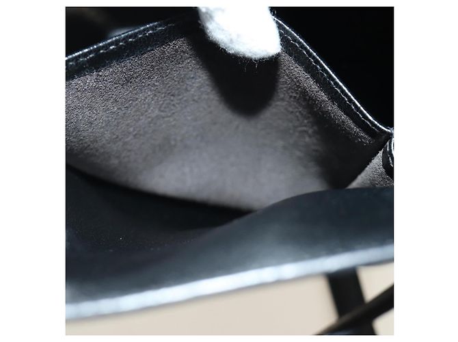 Hermès BORSA HERMES Kelly 32 in pelle Box Calf 2way Nero Oro Auth 190133SM D'oro - vista 30