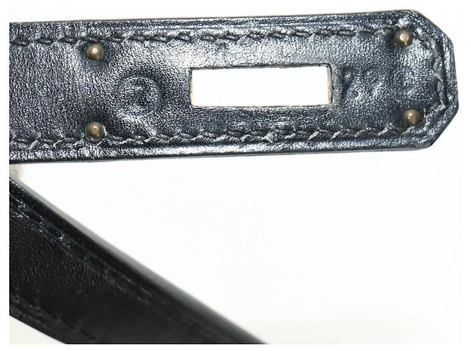 Hermès BORSA HERMES Kelly 32 in pelle Box Calf 2way Nero Oro Auth 190133SM D'oro - vista 31
