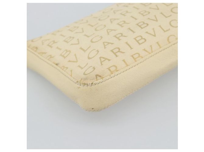 Bulgari Borsa a Spalla BVLGARI Logo Mania Beige Argento Autentica BA13903 - vista 11