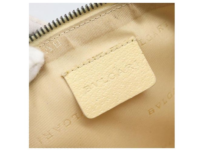 Bulgari Borsa a Spalla BVLGARI Logo Mania Beige Argento Autentica BA13903 - vista 15