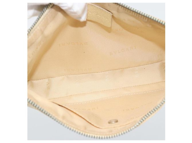Bulgari Borsa a Spalla BVLGARI Logo Mania Beige Argento Autentica BA13903 - vista 16